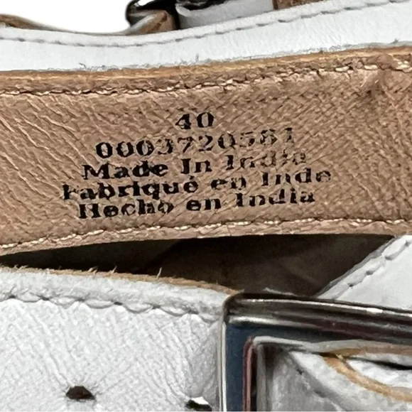 🌻NEW NWOT Free People Brady White Leather Buckle Booties Size 10 - Picture 10 of 12